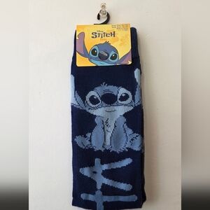 Disney Lilo & Stitch Crew Socks New Blue Stitch Character Socks